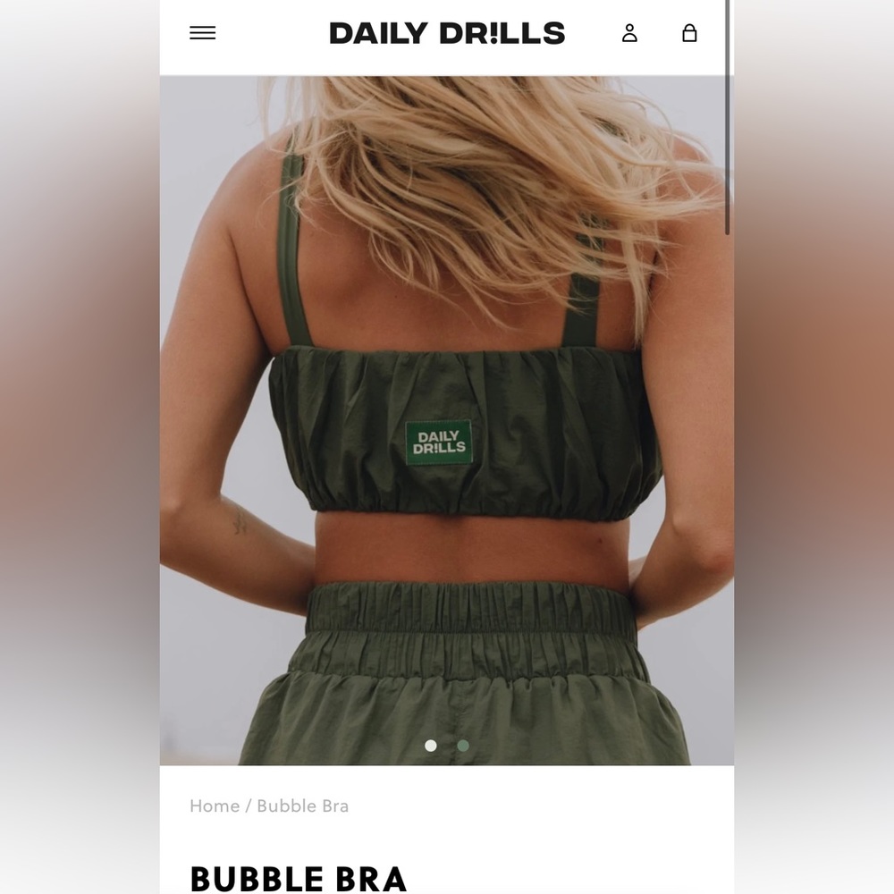 Daily Drills Green Lodge Bubble Bra